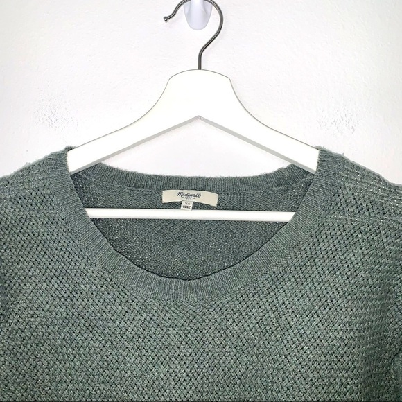 Madewell Chronicle Texture Pullover Sweater in pale green size XS - Picture 6 of 9